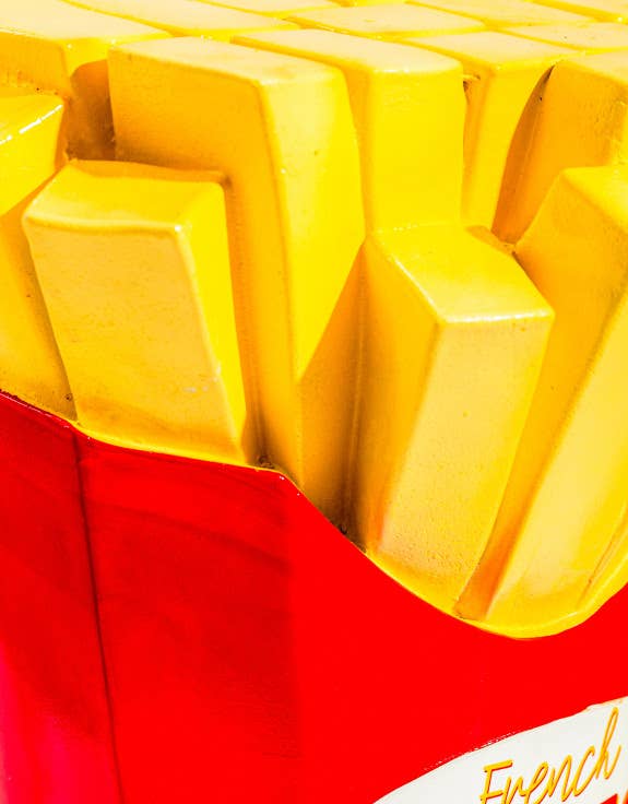 McGowan & Rutherford Ltd - Vendita all'ingrosso Sgabello - Tavolino/sgabello a forma di patatine fritte3