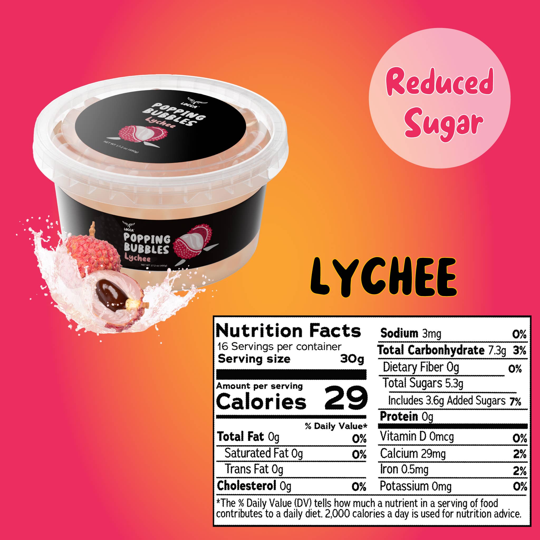 Locca - Wholesale DIY Drink Kit - Locca Popping Boba Pearls with Real Fruit Juice 17oz8