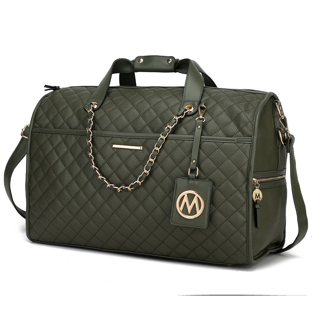 MKF Collection - Vendita all'ingrosso Sacca da viaggio - Donna - Borsa da viaggio in ecopelle vegana Lexie per donna di MKF Collection11