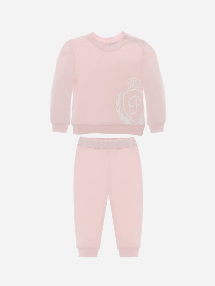 Survêtement en molleton rose pour la vente par Patachou