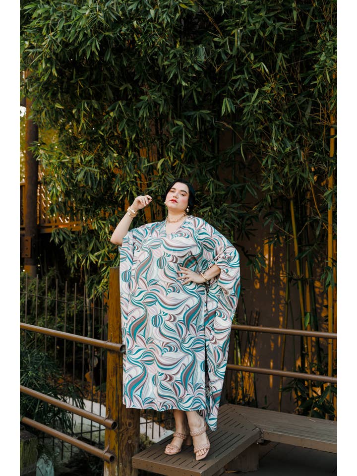 byVINNIK - Wholesale Kaftan – Women's - Long Caftan Kaftan Dress in "Jump In"8