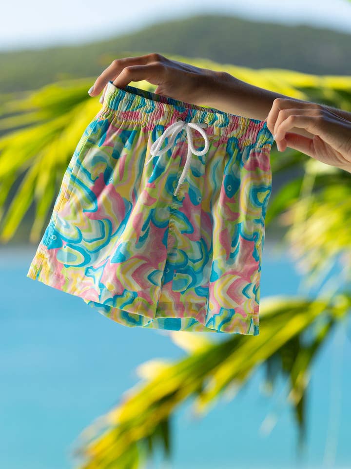 The St. Lucia - Boys Swim Trunks UPF 50+ for wholesale by Kenny Flowers
