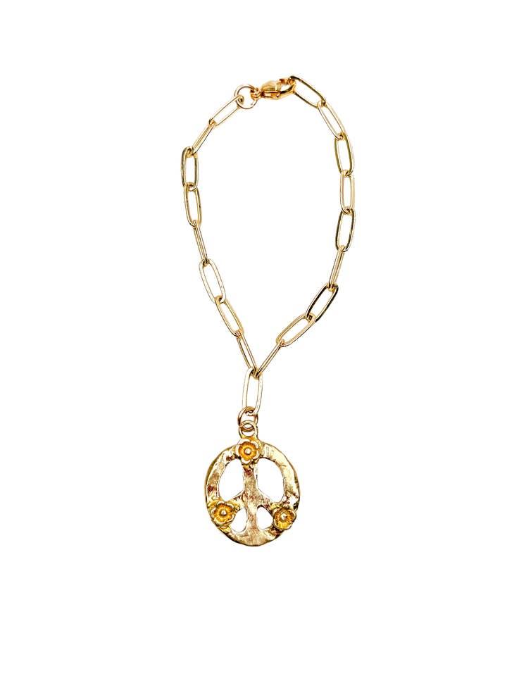 Flower Child Charm Bracelet for wholesale by Earth Sage Jewelry