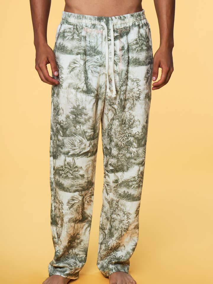 Leinen-Lounge-Hose - Tropisches Toile für den Großhandel von Paul Jays