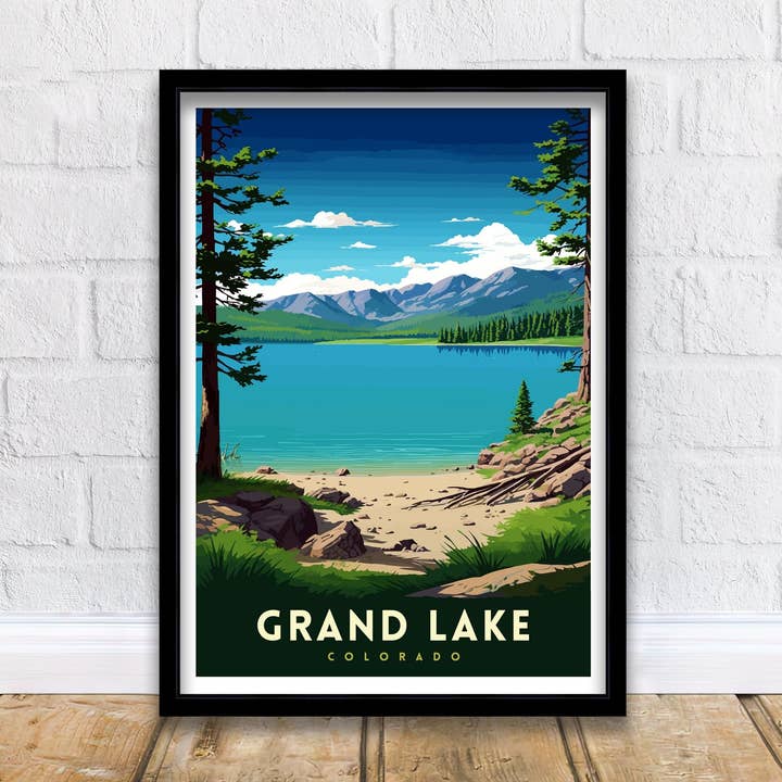 Grand Lake Colorado Rejseplakat for engroshandel hos InkNPrintz