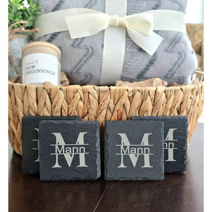 Stillwater Laser Engraving - Wholesale Basket - Custom Housewarming Basket with Blanket