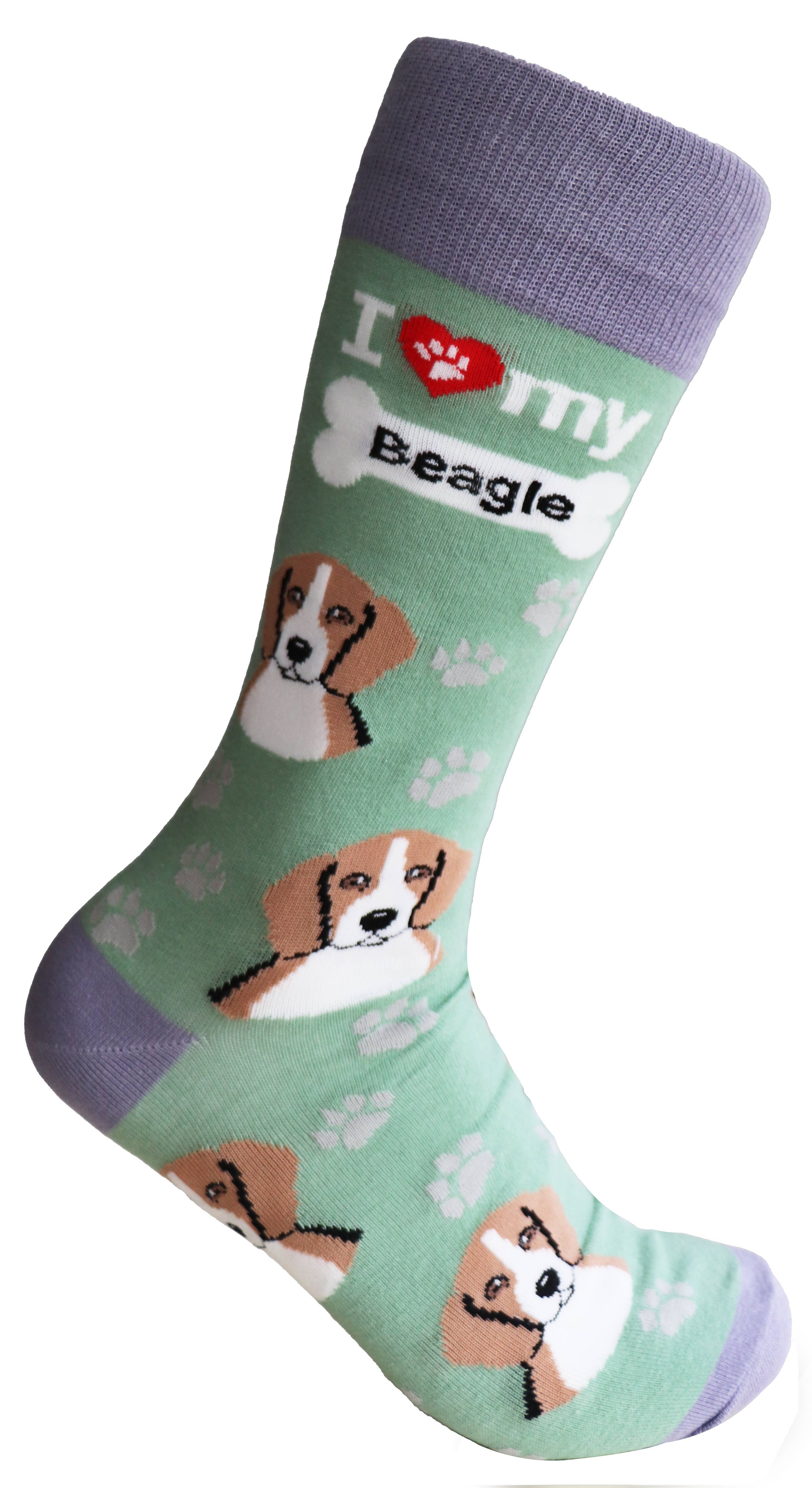 SoXcellent - Vendita all'ingrosso Calzini - Unisex - Calzini unisex I Love Dogs Beagle1