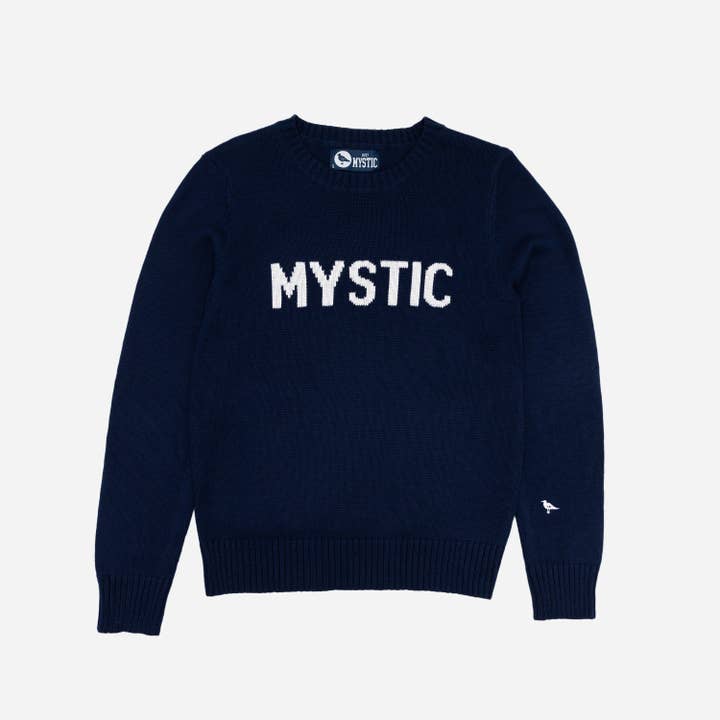 Jersey de punto intarsia para mujer Mystic en azul marino para venta al por mayor de The Just Brand
