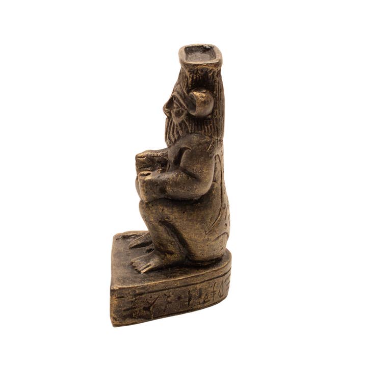 Discoveries, Inc. - Wholesale Decorative Figurine - Bes Statue Bronze - Egyptian God - 3.5"