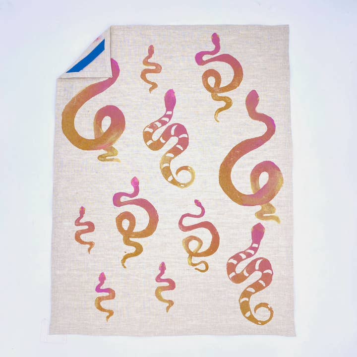 Tulusa - Wholesale Tea Towel - -Savvy Serpent Linen Tea Towels7