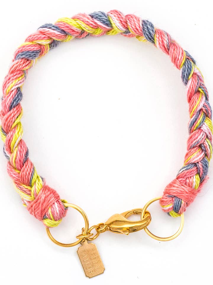 Pulsera Canna Naranja - Teñida a mano para venta al por mayor de Teddy Taylor Jewelry