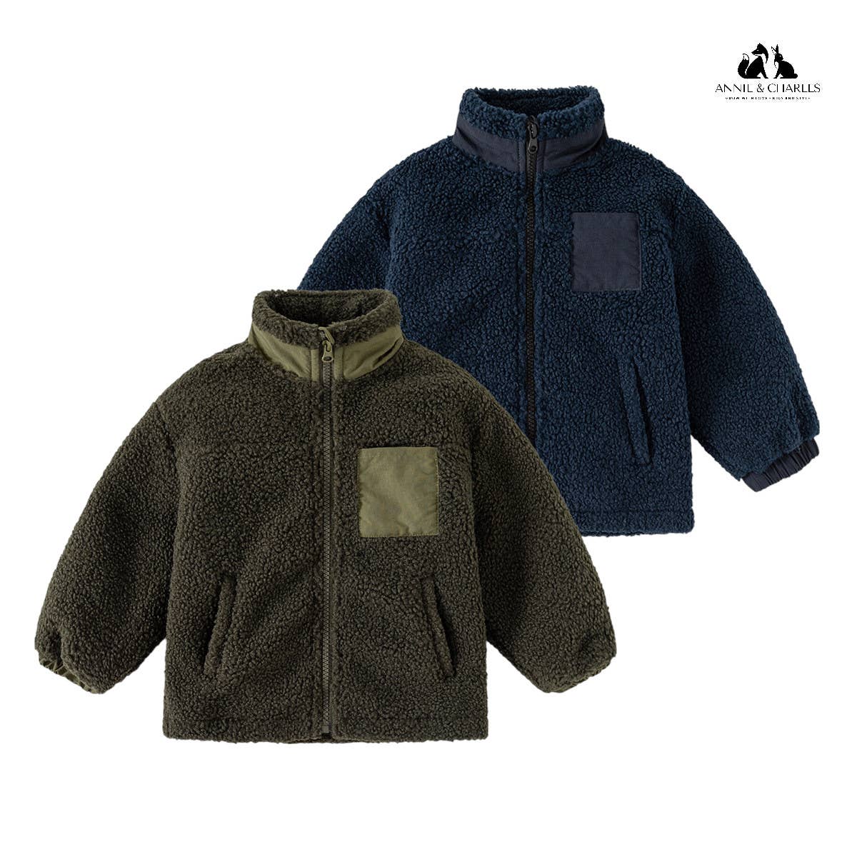 Annie & Charles – Engroshandel Jakke - Børn – Annie & Charles® jakke i teddyfleece JACOB7