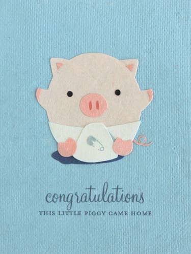 Little Piggy Congrats for wholesale by Good Paper