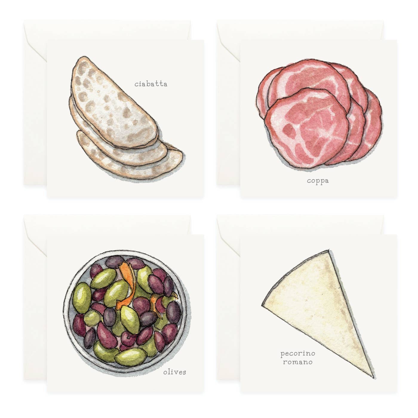 Yeesan Loh - Wholesale Stationery/Notecard Set - Mini Cards Set / Charcuterie Boards6