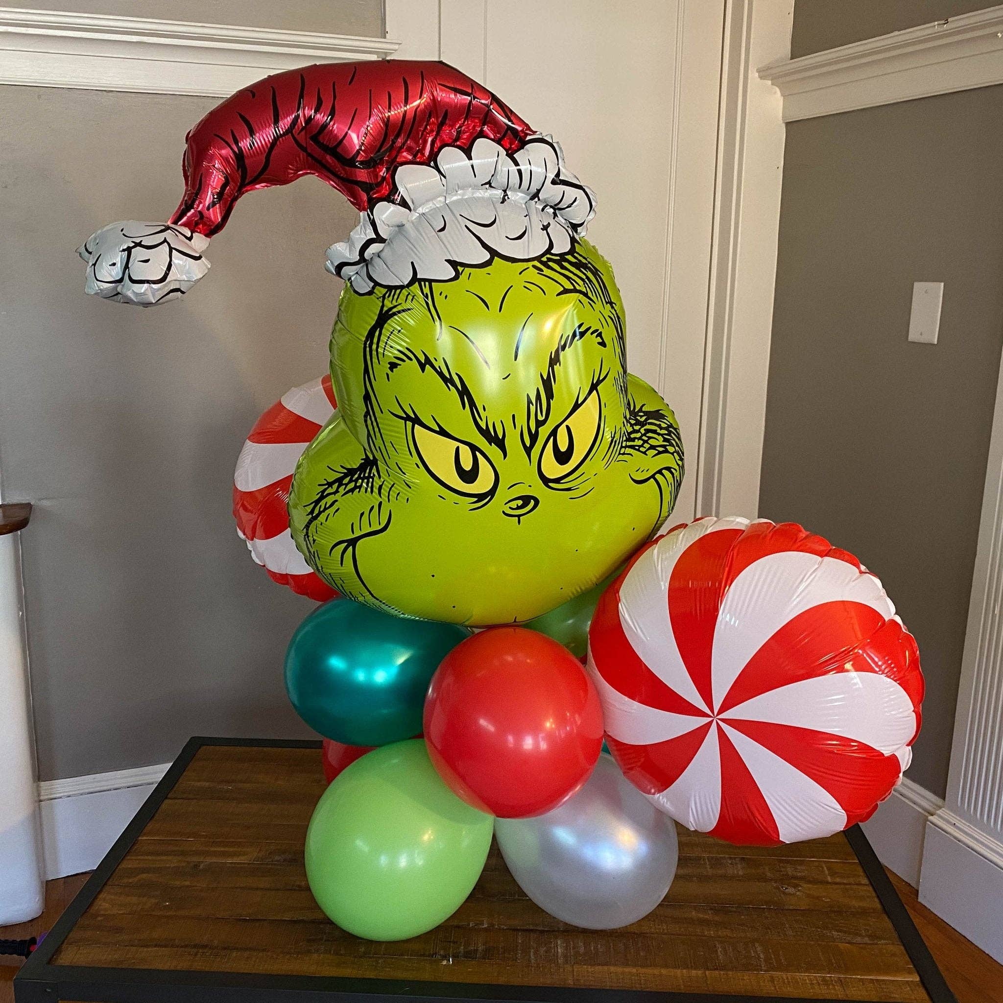 Ellie's Party Supply - Wholesale Balloon - Christmas Grinch Balloon Bouquet Kit3