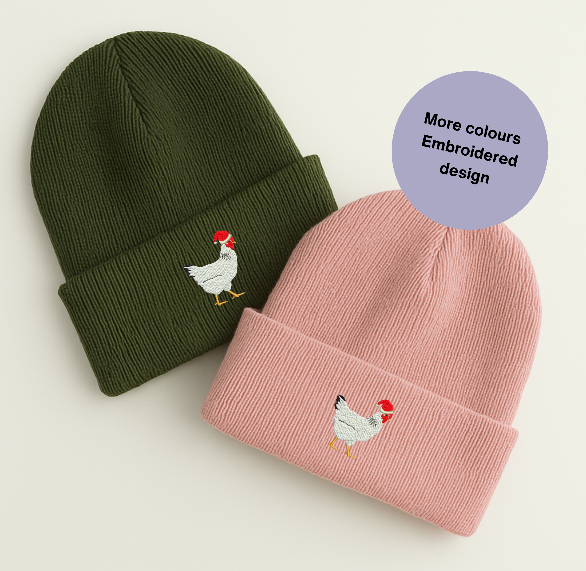 Thread and Needles Co – wholesale Beanie – Unisex – Christmas Chicken Beanie hat - unisex beanie hat19