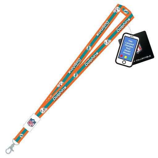 Mojo Licensing - Wholesale Lanyard - Unisex - NFL Miami Dolphins iPhone Charging Lanyard
