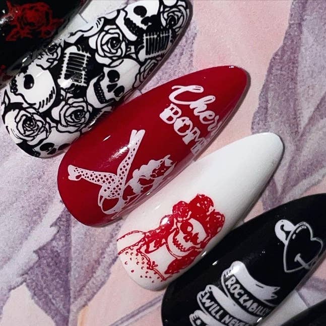 Space Witch Nails - Wholesale Press-On/Fake Nails - Rockabilly vintage pinup classic retro press-on nails2