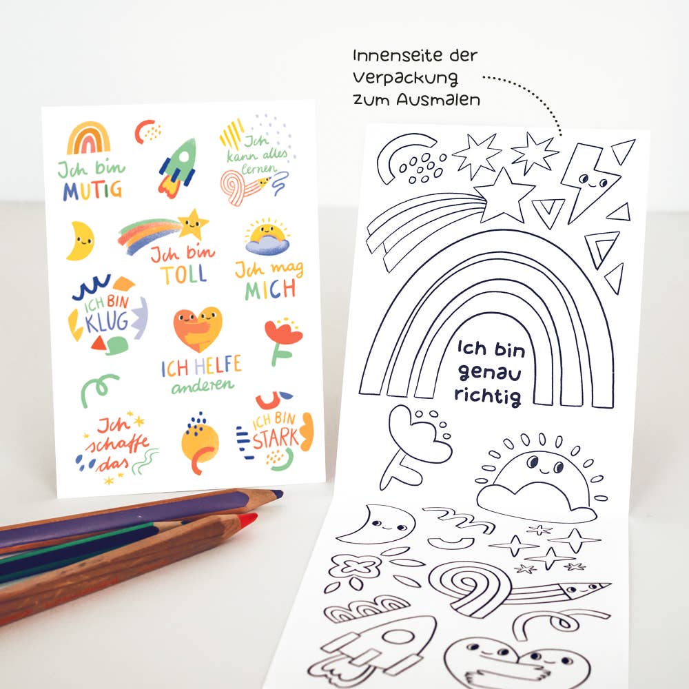VIERUNDFÜNFZIG - Wholesale Sticker - Kids & Baby - Waterproof and dishwasher-safe affirmation stickers3