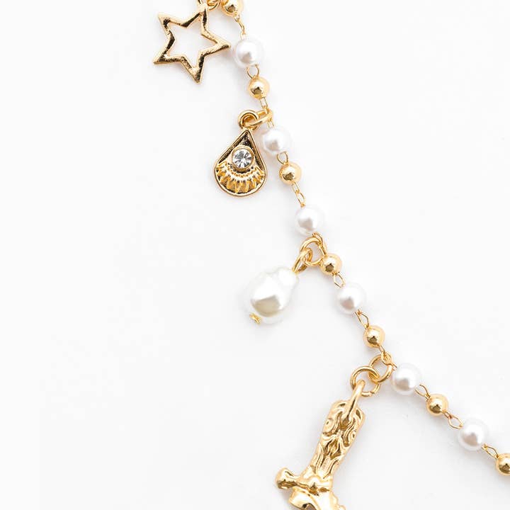 Sessori – Engroshandel Halskæde med vedhæng – Vestlig ikon perlemix kæde charm halskæde3