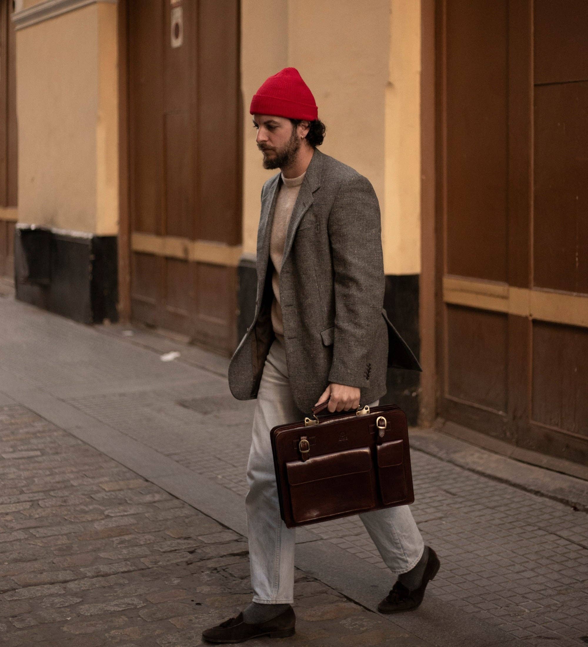 Time Resistance - Wholesale Satchel - Men's - Leather Large Satchel Bag Briefcase - The Prophet3