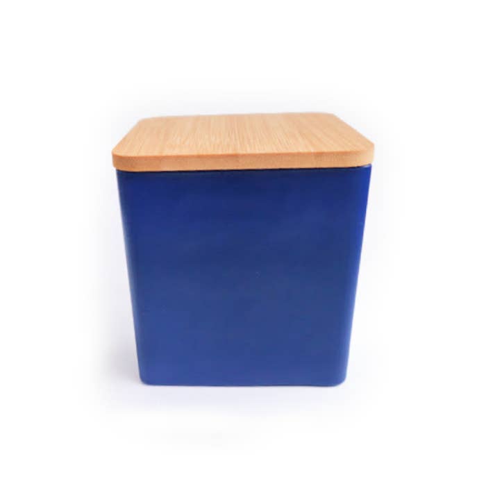 NorthWood Distributing - Wholesale Candle Holder - Oberon - 10oz Square Glass Candle Jar with Lid