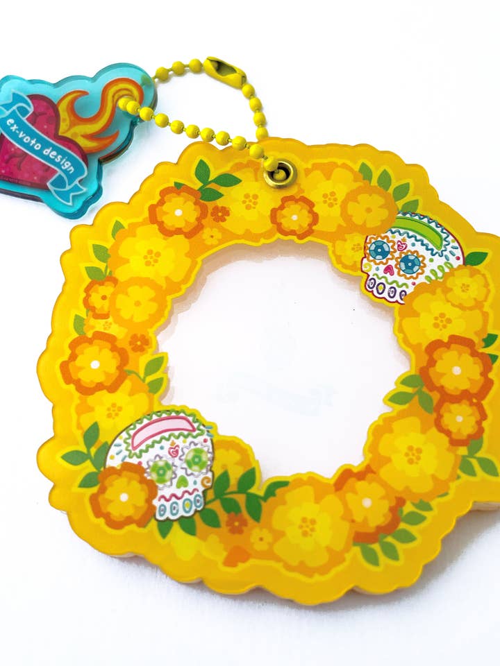 MARIGOLD Acrylic Photo frame Charm for wholesale by Ex-Voto Design