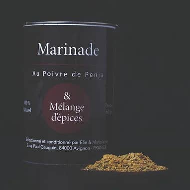 Marinade au Poivre de Penja & Mélange d'épices - 60 gr pour la vente par ELIE & MARJOLAINE