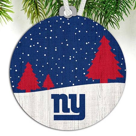 New York Giants snöscenprydnad för wholesale av Fan Creations