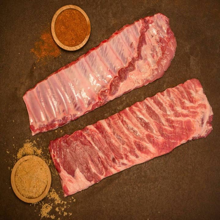 Côtes de Saint-Louis, 1 carré par paquet pour la vente par Cheshire Pork