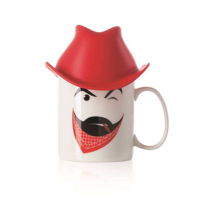 e-my – Engroshandel Kaffekrus – Jumbo Porcelæn krus med silikone hat „CLINT“