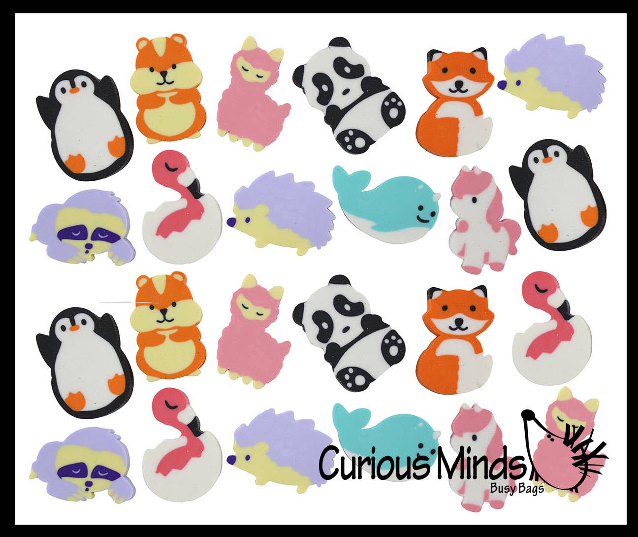 Curious Minds Toys – wholesale Eraser – Child – 100 These cute little animal shaped erasers are great for 3