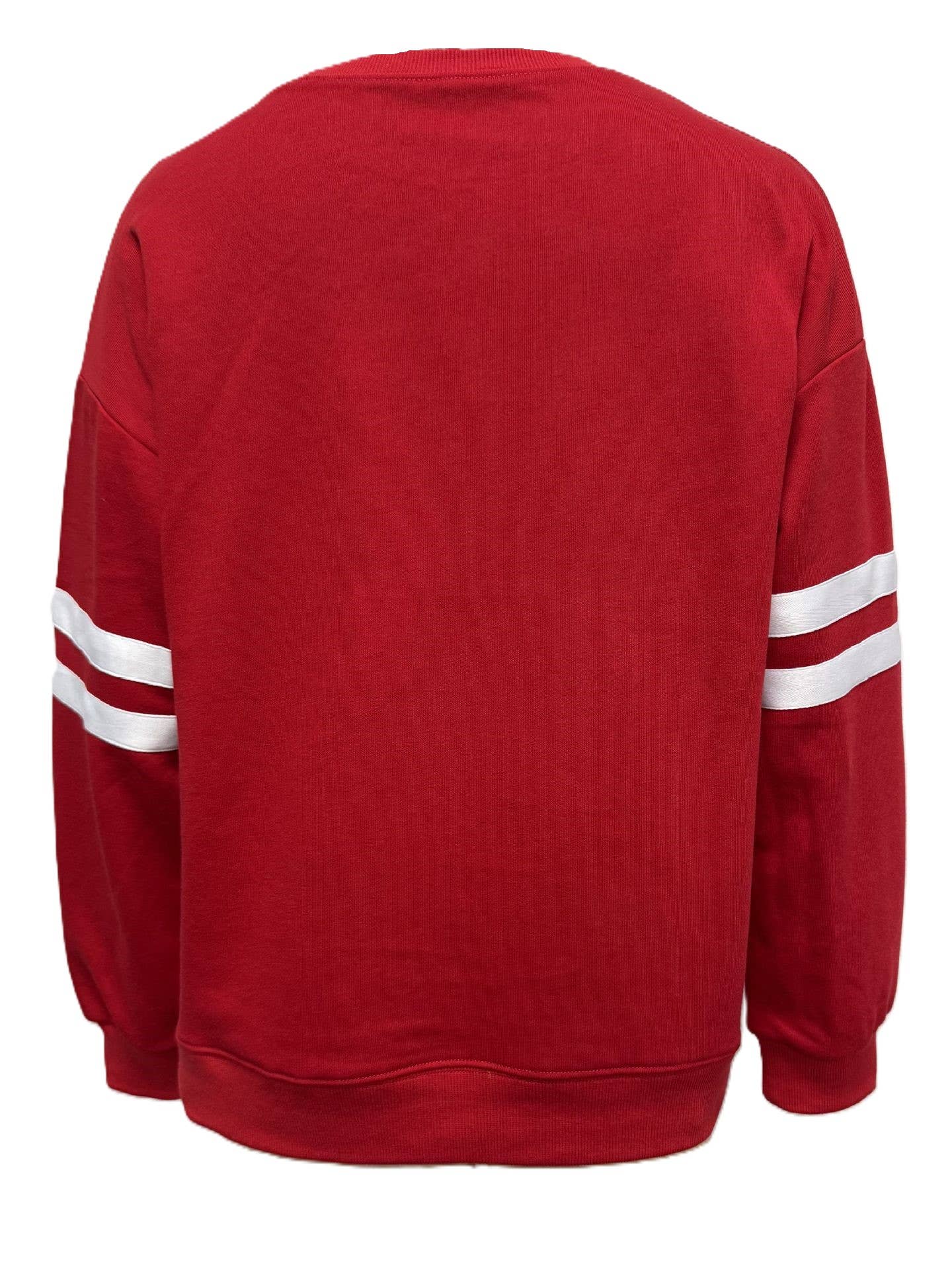 HIDDENBRAND - Wholesale Sweatshirt - Women's - Athleisure Color Block Pullover Striped Sweatshirt6