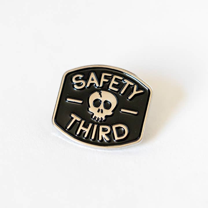 Squatchy - Vente Épinglettes/boutons - Épingle en émail Crâne Sécurité 3ème3
