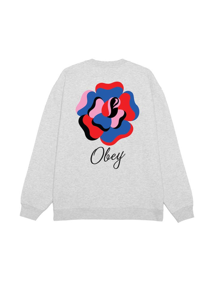 OBEY PAPER ROSE SWEATSHIRT for wholesale by OBEY Clothing