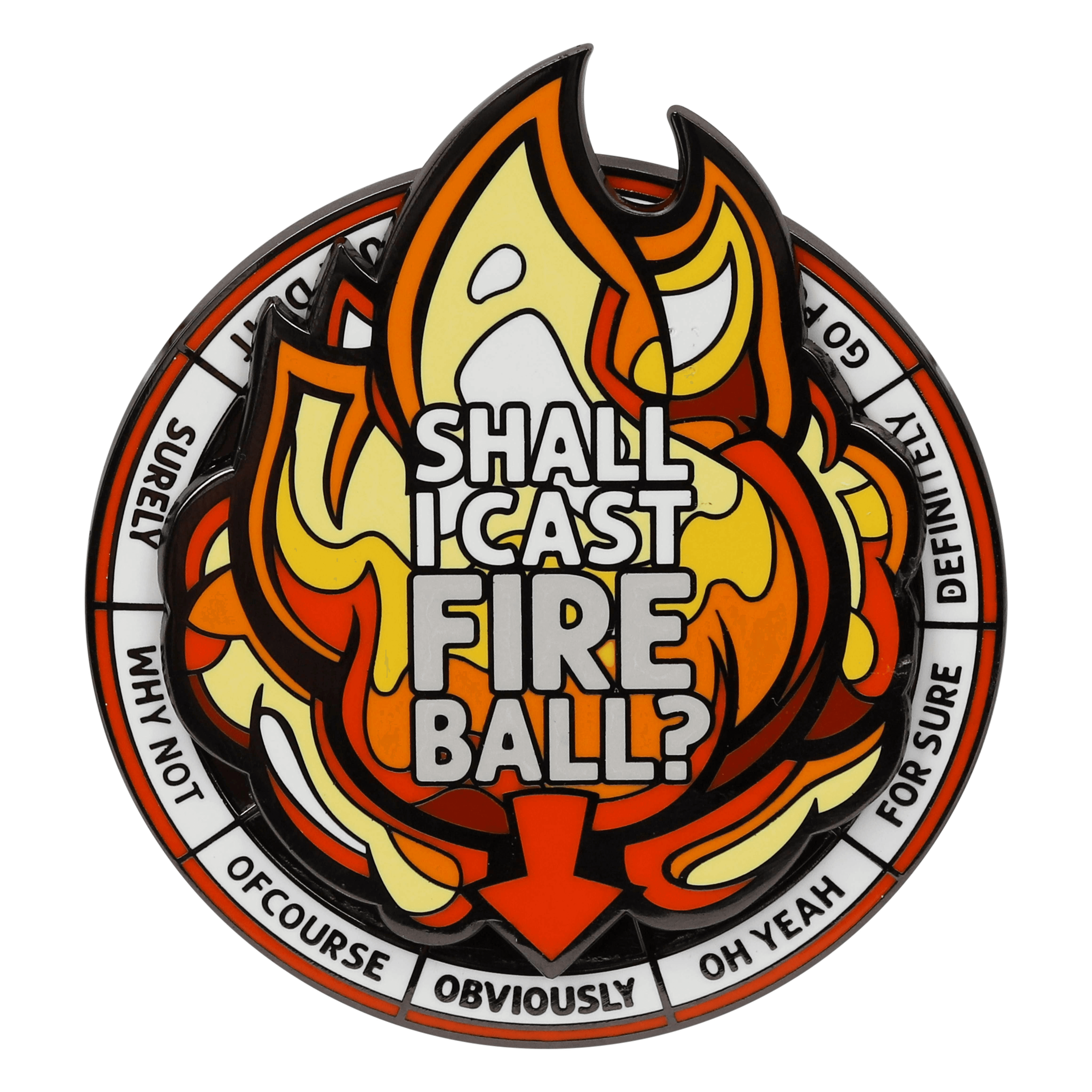 GlassStaff - Wholesale Lapel Pin/Button - Casting Fireball Spinner Pin6