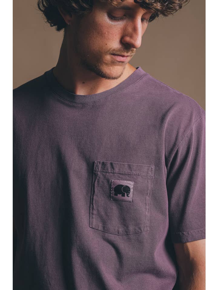 Trendsplant Clothing - Wholesale T-Shirt - Men's - Garza Pigment Dyed T-Shirt Sunset Purple5