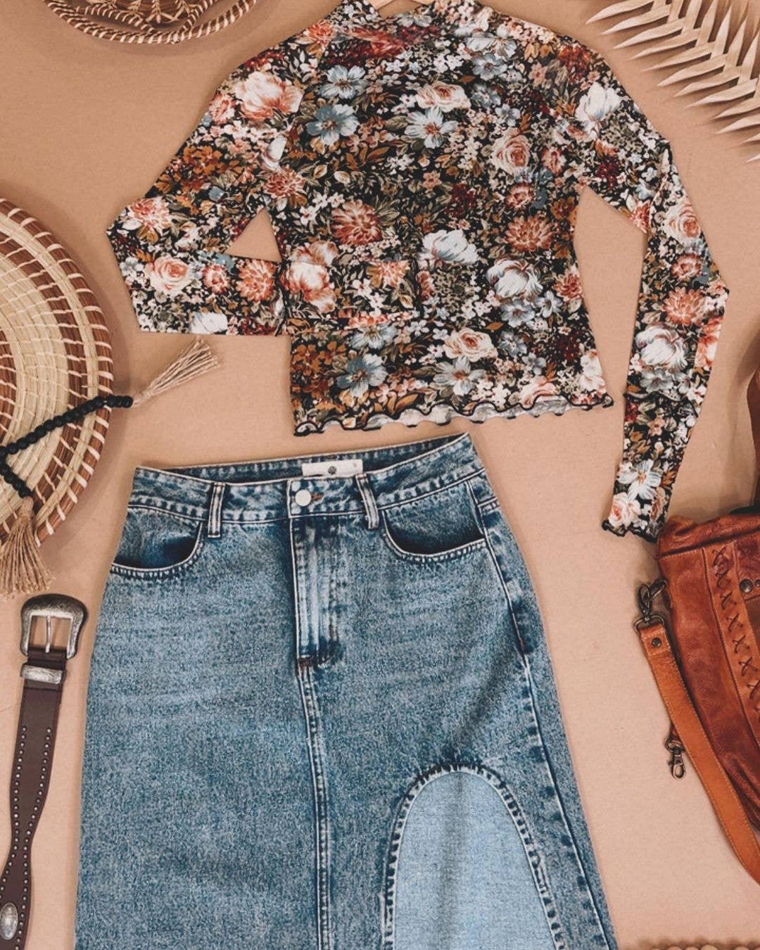 Rosa Clothing - Wholesale Shirt - Women's - Lining High Neck Lace Mesh Print Base Layer Shirt4