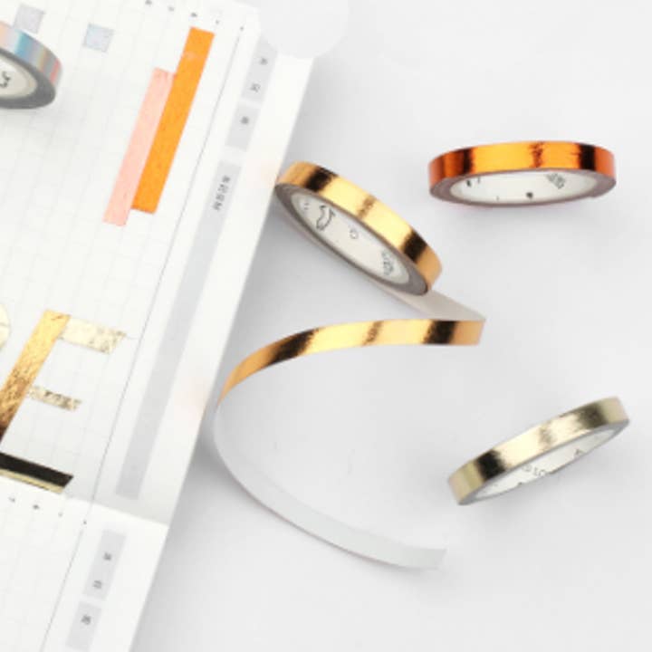 Journal Junkies - Vendita all'ingrosso Nastro washi - Colori Metallici | Nastro Washi Sottile12