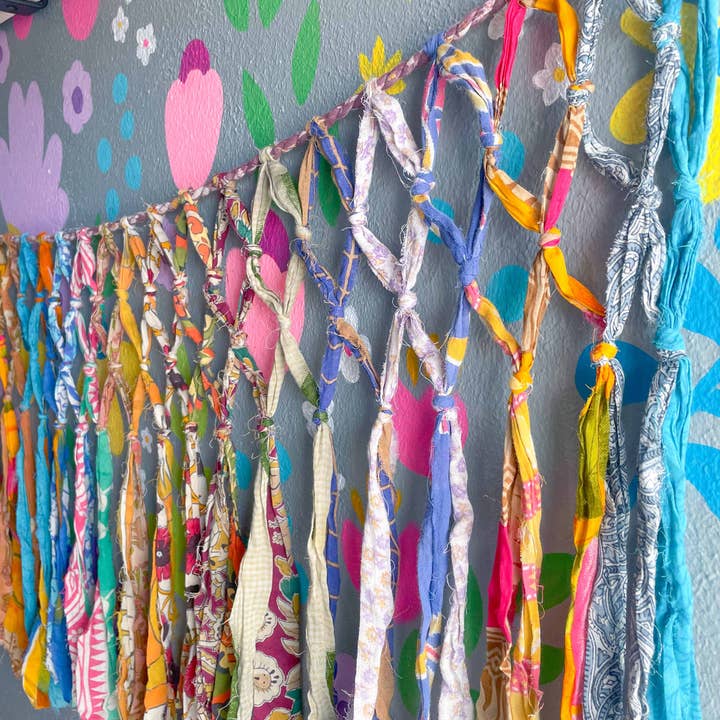 Asha Project - Wholesale Bunting/Garland - Saree Macrame Banner