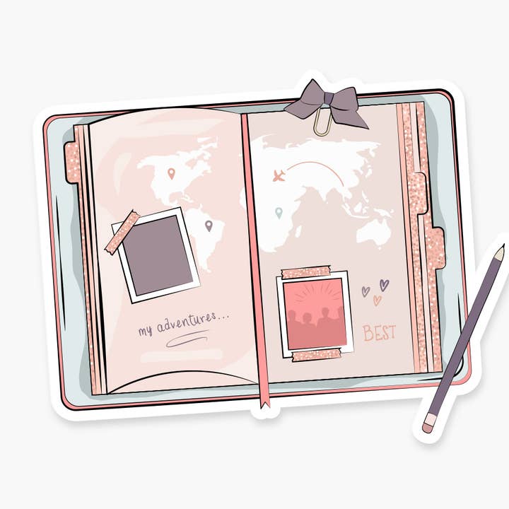 Rejseplanlægger dagbog - Travel Sticker for engroshandel hos Footnotes