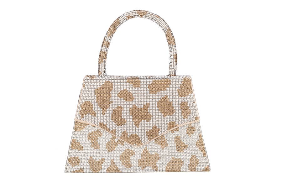 Nima Accessories Inc - Wholesale Clutch Bag - Women's - Animal Print Rhinestone Clutch Evening Bag Handbag0