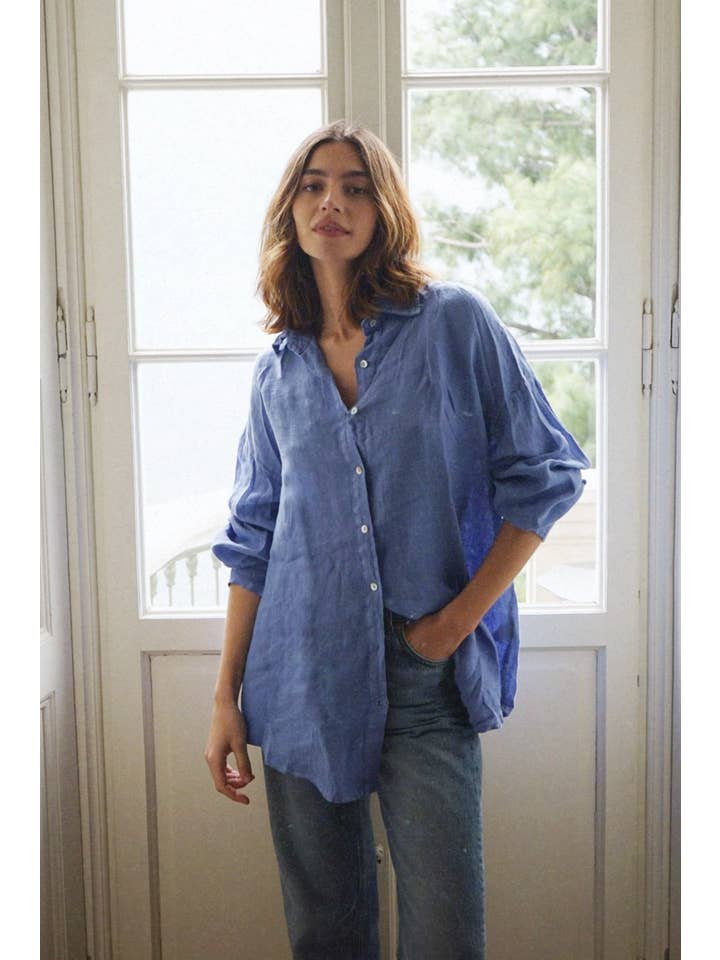 Beachwood The Label - Vente Chemise à col boutonné – femme - La chemise Palma//Jasmin