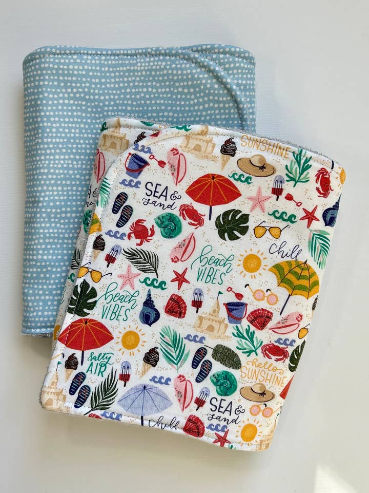 Lot de 2 langes ambiance plage décontractée pour la vente par Port & Starbird