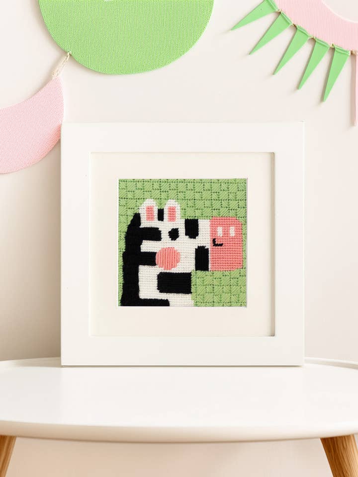 Zoe, the Zebra - Needlepoint Kit for Kids for wholesale by Unwind Studio