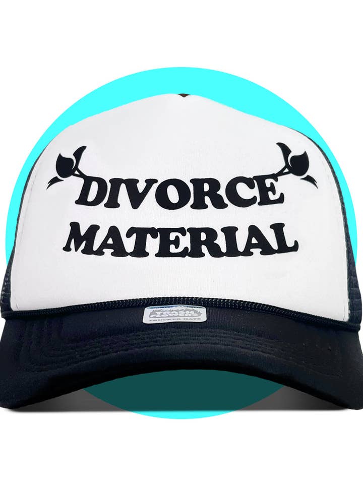 Trucker-Hut aus Scheidungsmaterial für den Großhandel von Trash Flowers Trucker Hats