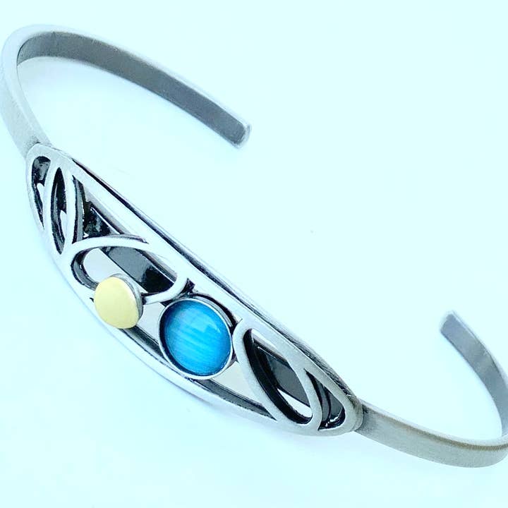 Christophe Poly / Crono Design - Vente Bracelet manchette - BRACELETS (L) - Bracelet Manchette Fin Taille 1&2 Tous Deux Ajustables2