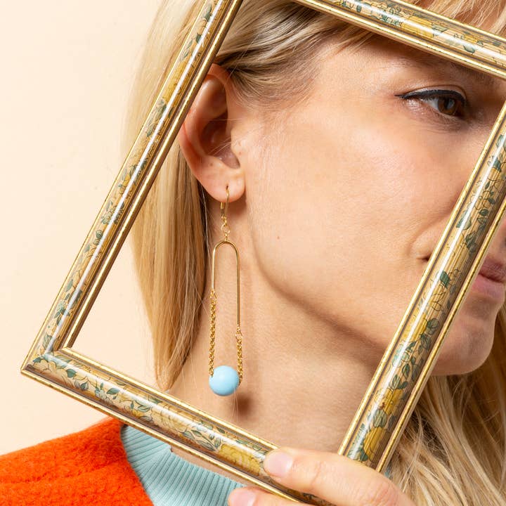 La Tusa - Wholesale Dangle Earrings - ARC MONO | SAND3