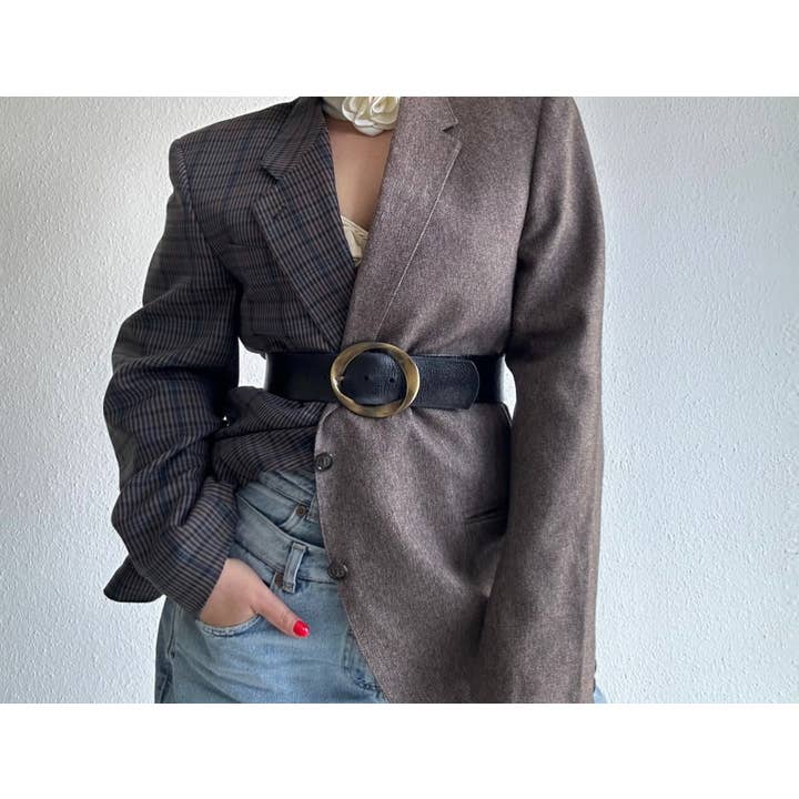 upcycle kontrast blazer für den Großhandel von ERDLUXE