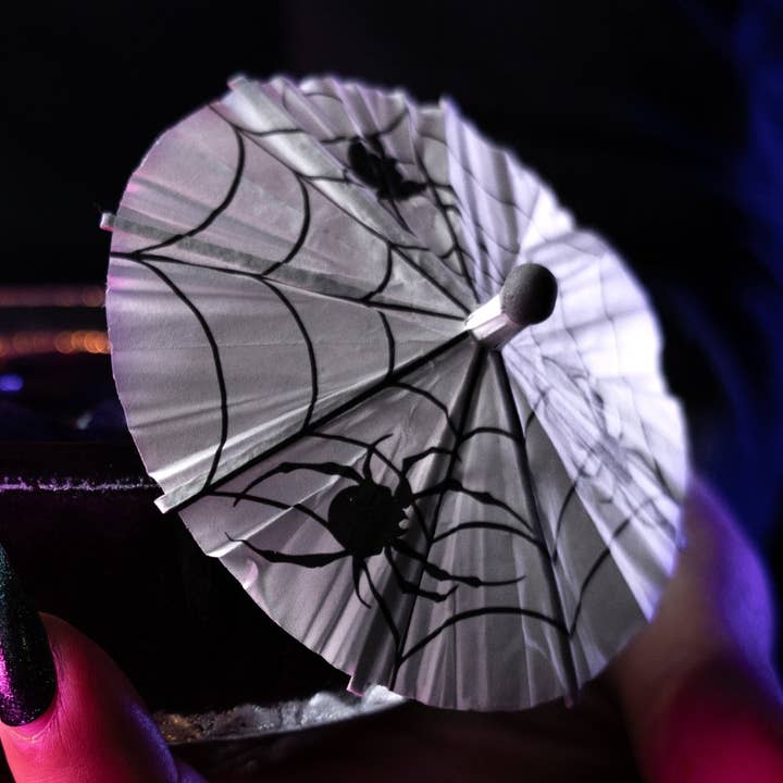 Lively Ghosts - Wholesale Cocktail Pick - Haunted Spirits 'Spiders' | Spooky Tiki Cocktail Umbrellas0